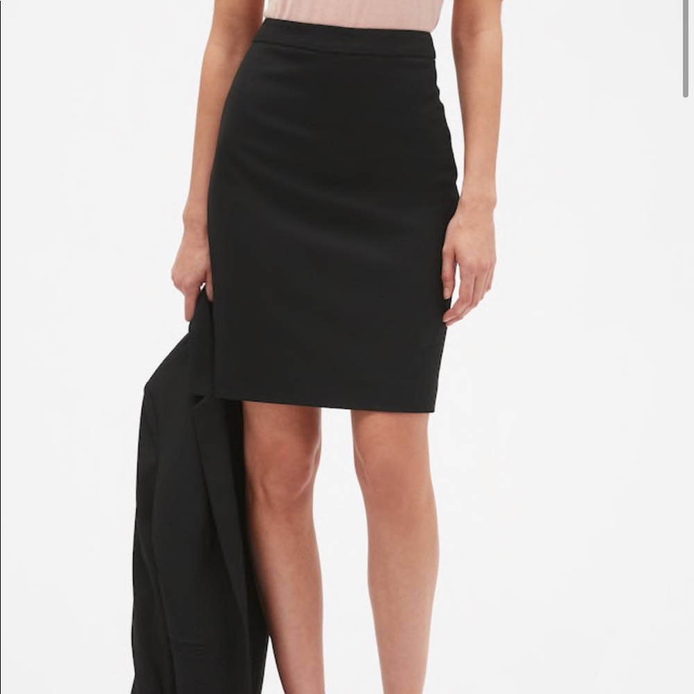 Banana republic black pencil skirt